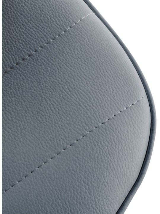 Sæt med 2 barstole Lex imiteret læder C, grå