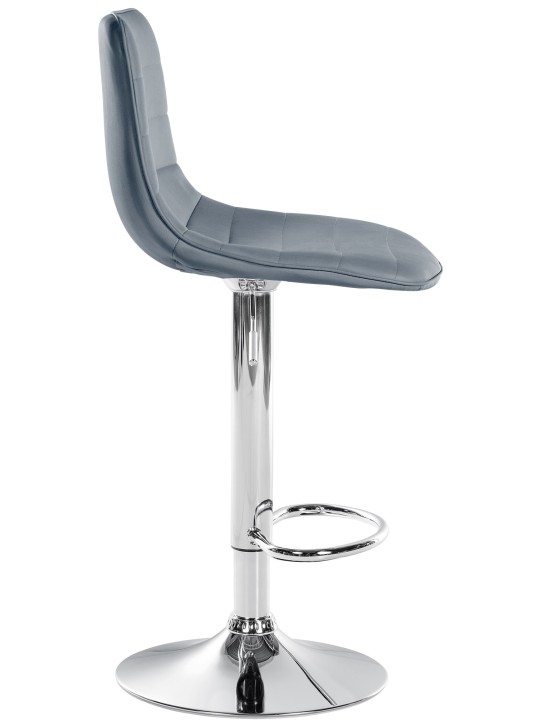 Sæt med 2 barstole Lex imiteret læder C, grå