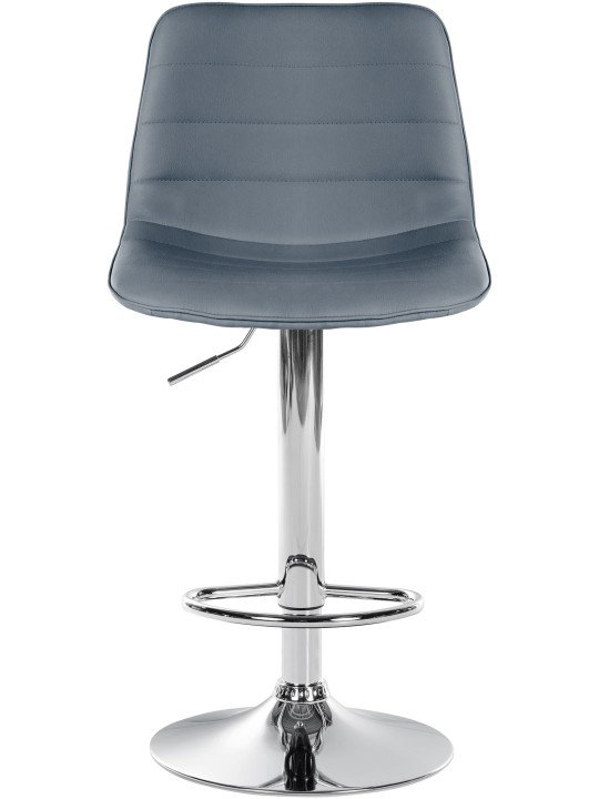 Sæt med 2 barstole Lex imiteret læder C, grå