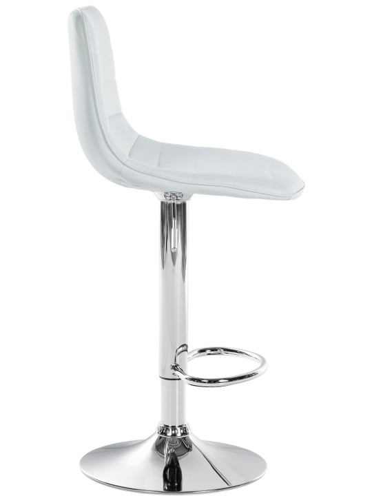 Sæt med 2 barstole Lex imiteret læder C, hvid