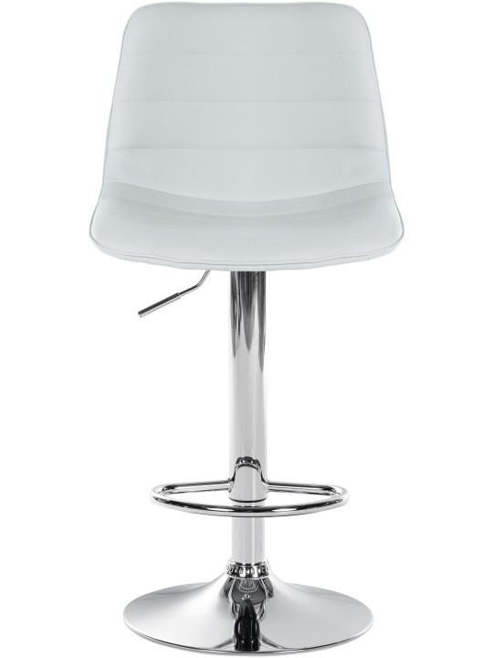 Sæt med 2 barstole Lex imiteret læder C, hvid