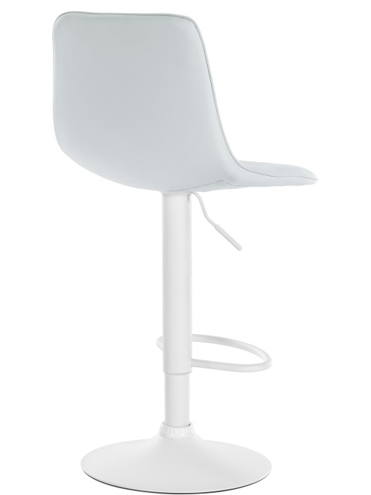 Sæt med 2 barstole Lex imiteret læder W, hvid