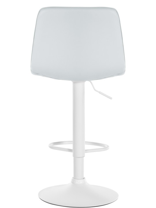 Sæt med 2 barstole Lex imiteret læder W, hvid