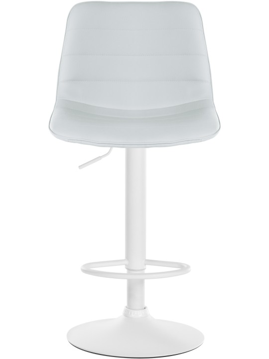 Sæt med 2 barstole Lex imiteret læder W, hvid