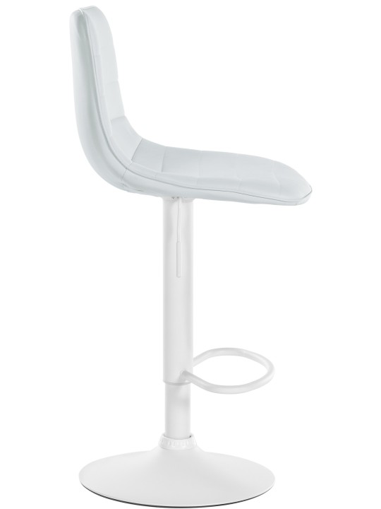 Sæt med 2 barstole Lex imiteret læder W, hvid