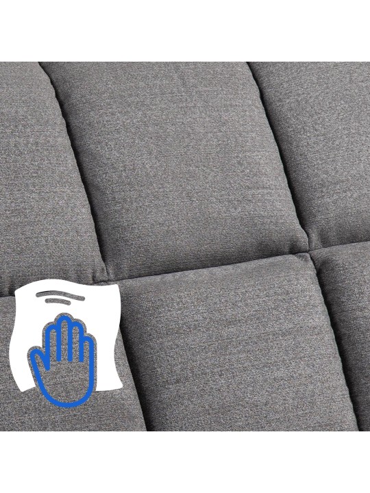 Lænestol Andover stof, grå