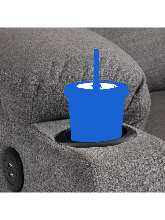 Lænestol Andover stof, grå