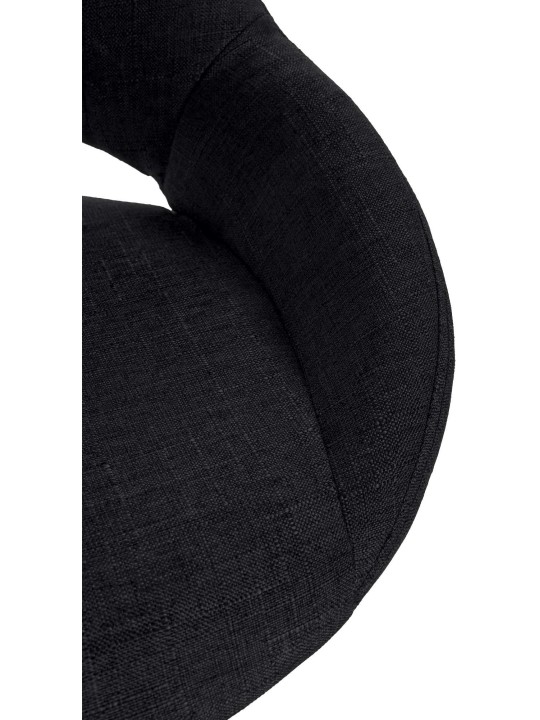 Barstol Milet stof, sort