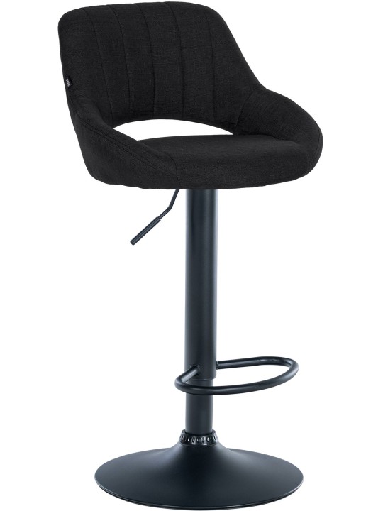 Barstol Milet stof, sort