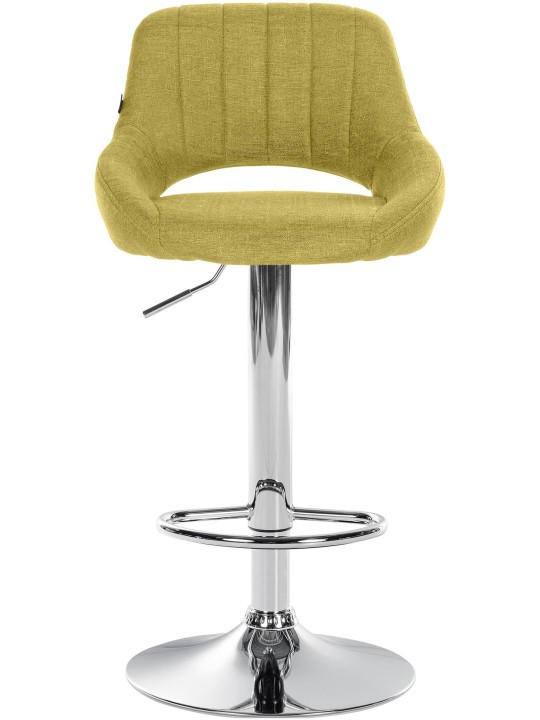 Barstol Milet stof krom, grøn