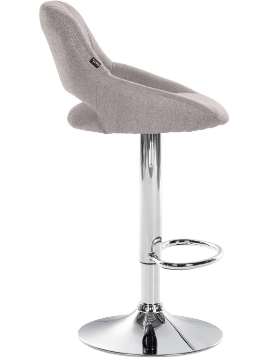 Barstol Milet stof krom, grå Barstol Milet stof krom, grå