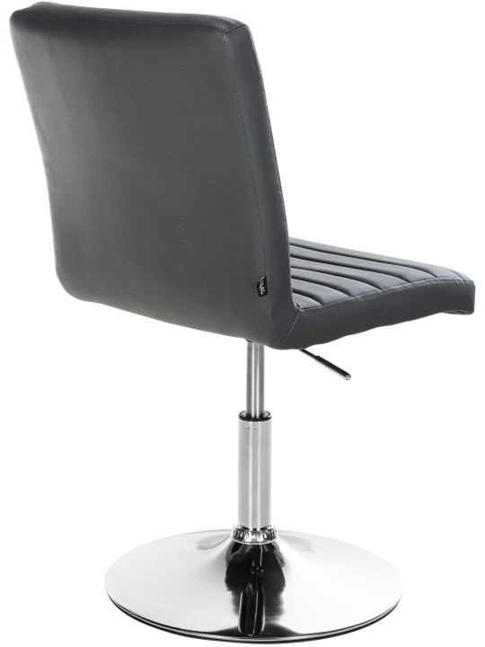 Sæt med 2 spisestuestole Elvas imiteret læder, grå