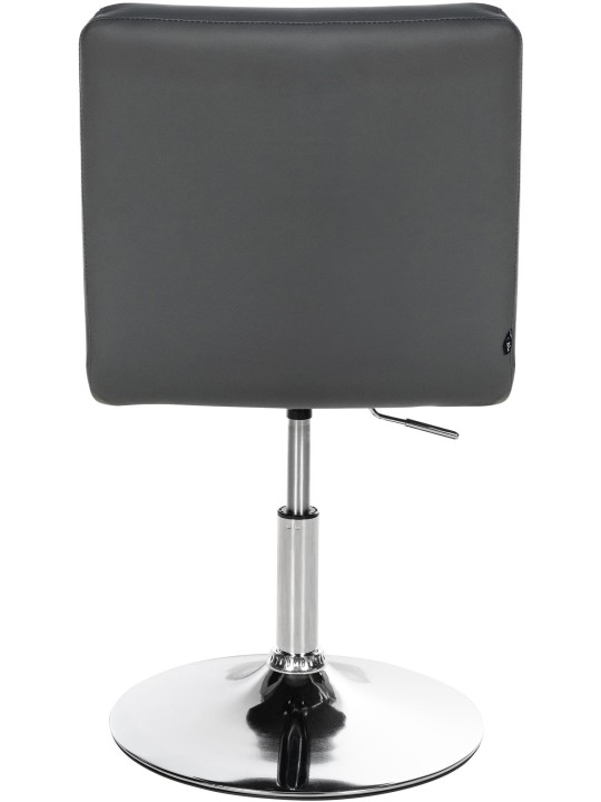 Sæt med 2 spisestuestole Elvas imiteret læder, grå