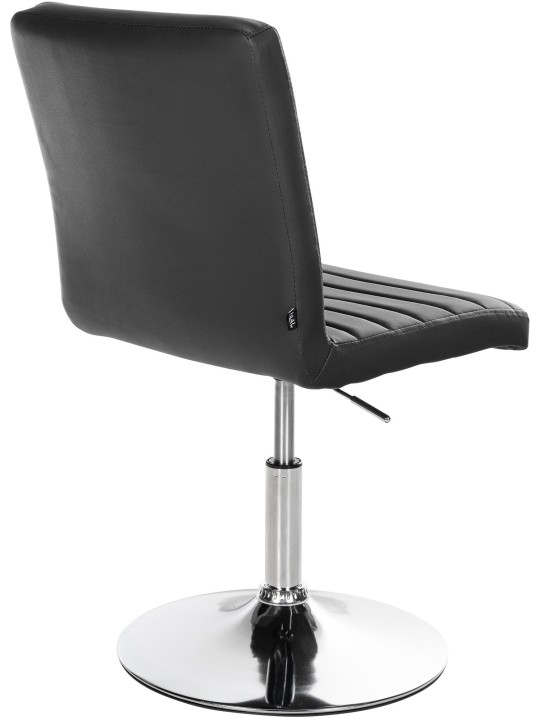 Sæt med 2 spisestuestole Elvas imiteret læder, sort