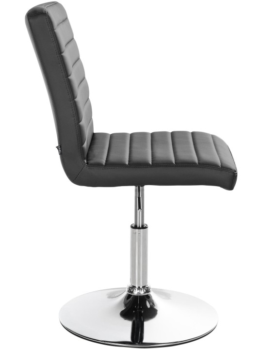 Sæt med 2 spisestuestole Elvas imiteret læder, sort