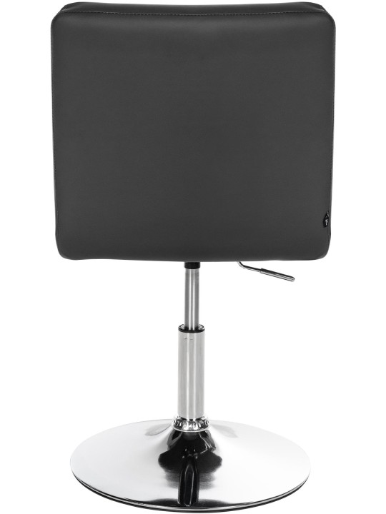 Sæt med 2 spisestuestole Elvas imiteret læder, sort