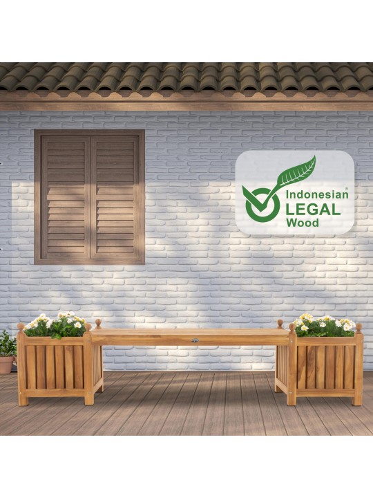 Teak bænk Boston, teak Teak bænk Boston, teak