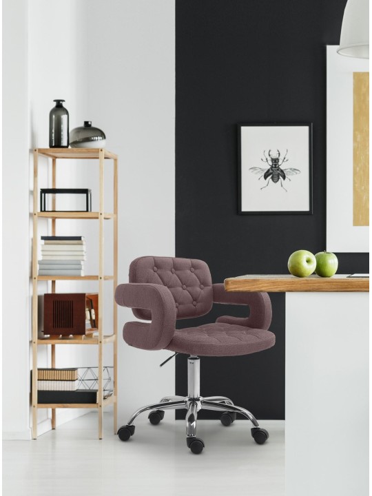 Arbejdsskammel Dublin stof, brun Arbejdsskammel Dublin stof, brun
