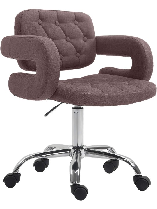 Arbejdsskammel Dublin stof, brun Arbejdsskammel Dublin stof, brun