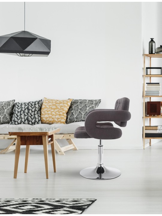 Liggestol Dublin stof, mørkegrå