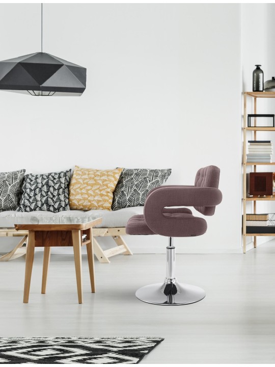 Liggestol Dublin stof, brun