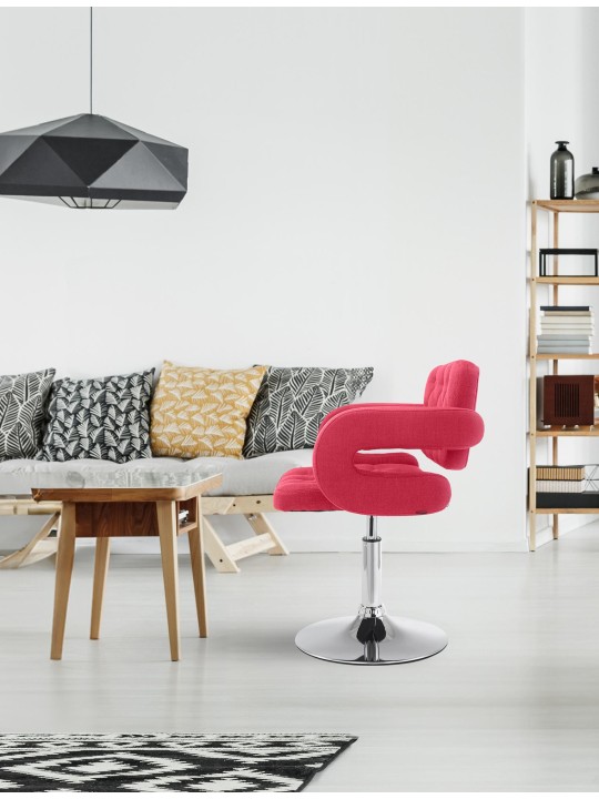 Liggestol Dublin stof, rød