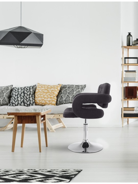 Liggestol Dublin stof, sort