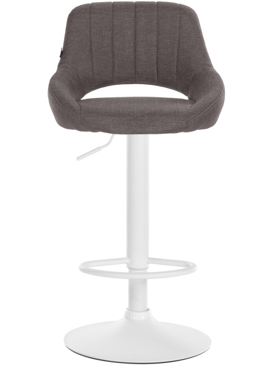 Sæt med 2 barstole Milet stof W, mørkegrå