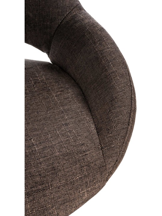 Sæt med 2 barstole Milet stof W, brun