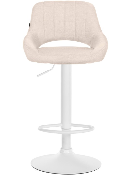 Sæt med 2 barstole Milet stof W, creme