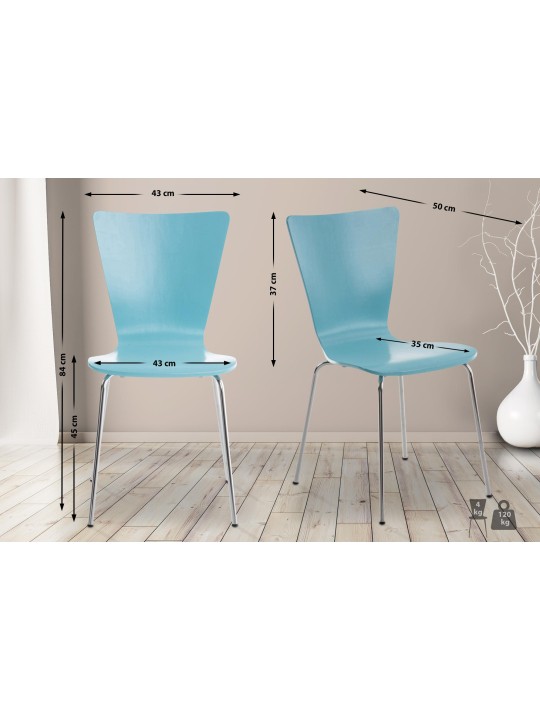 Besøgsstol Aaron, lyseblå Besøgsstol Aaron, lyseblå