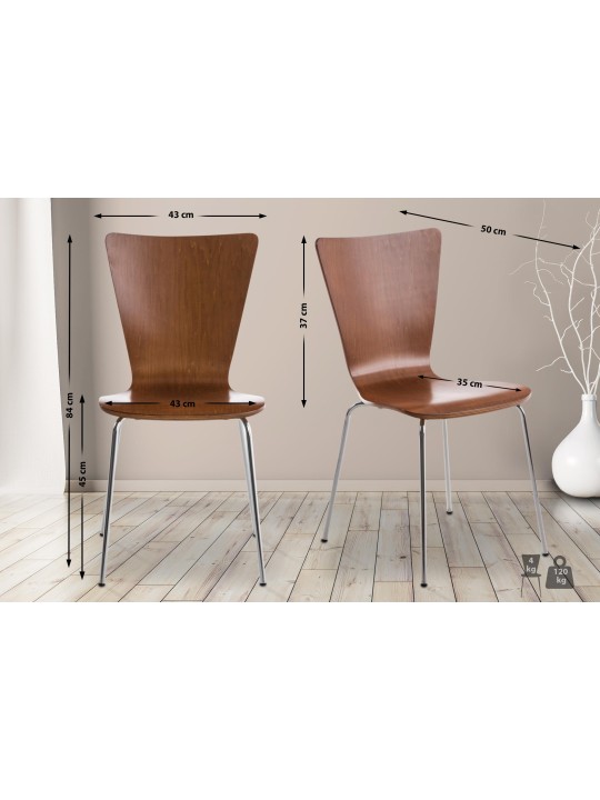 Besøgsstol Aaron, brun Besøgsstol Aaron, brun