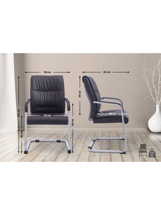 XL besøgsstol Anubis, brun XL besøgsstol Anubis, brun