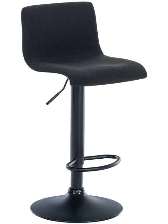 Barstol Hoover stof B, sort