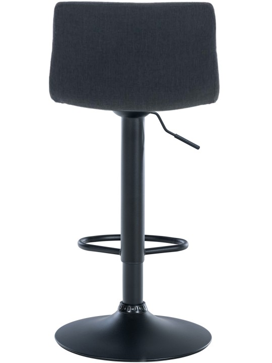 Barstol Hoover stof B, sort