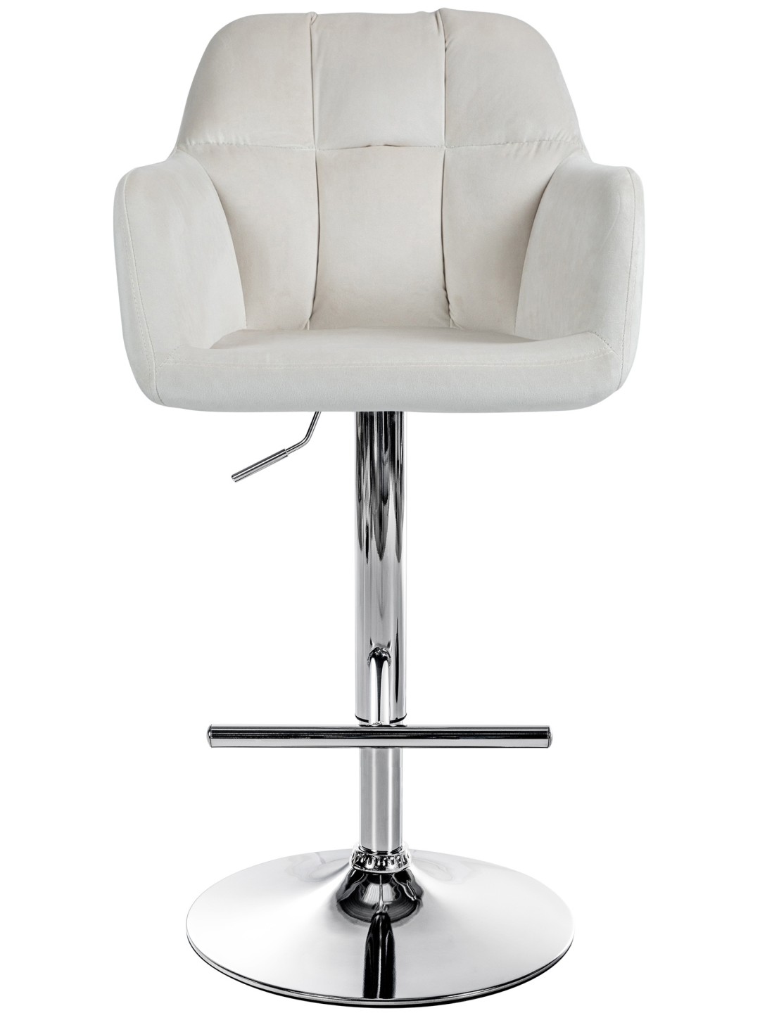 Barstol Natoma fløjlskrom, creme