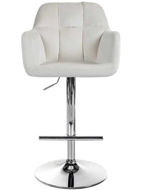 Barstol Natoma fløjlskrom, creme