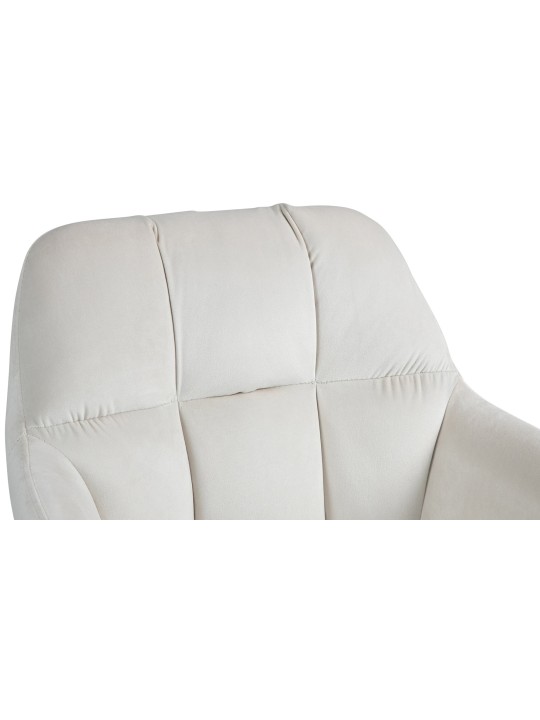 Barstol Natoma fløjlskrom, creme