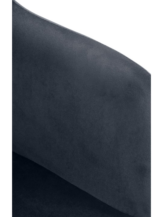 Barstol Natoma fløjlskrom, mørkegrå