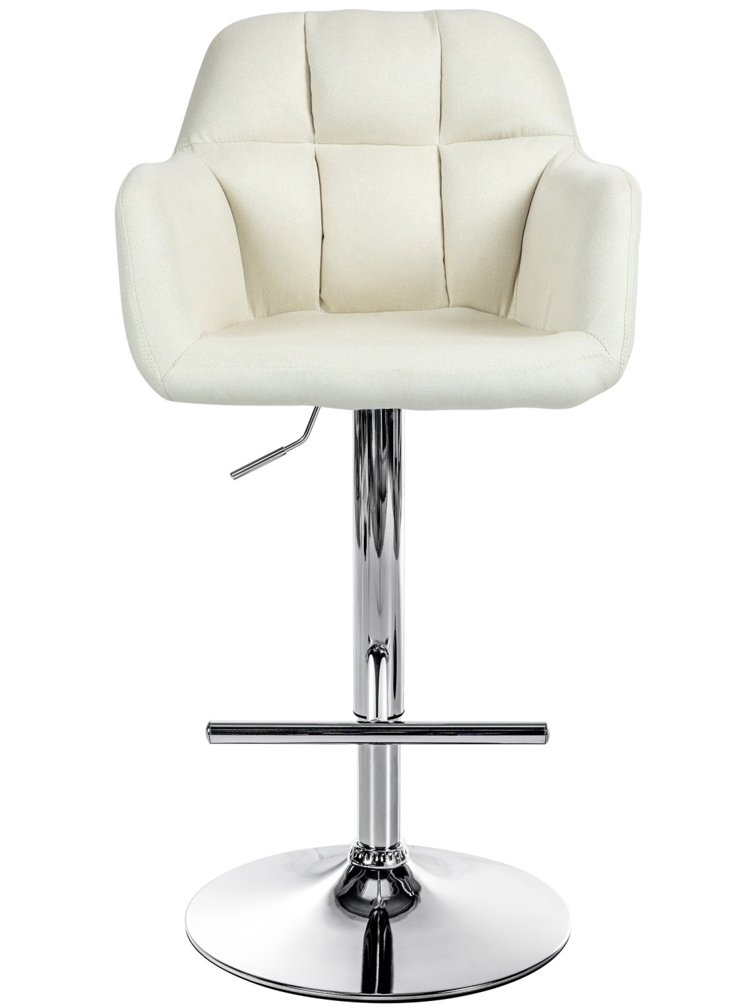 Barstol Natoma stof krom, creme