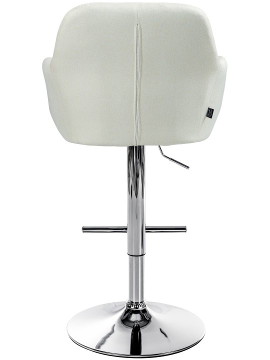 Barstol Natoma stof krom, creme Barstol Natoma stof krom, creme