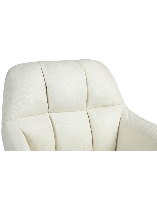 Barstol Natoma stof krom, creme Barstol Natoma stof krom, creme