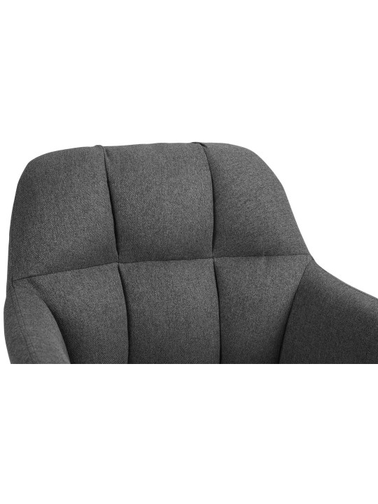 Barstol Natoma stof krom, mørkegrå