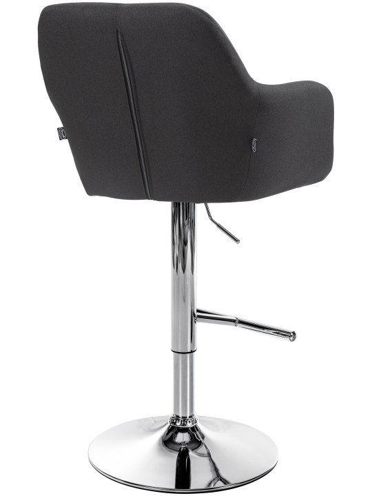 Barstol Natoma stof krom, sort