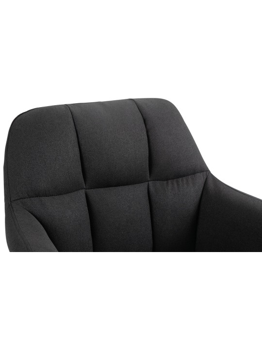 Barstol Natoma stof krom, sort