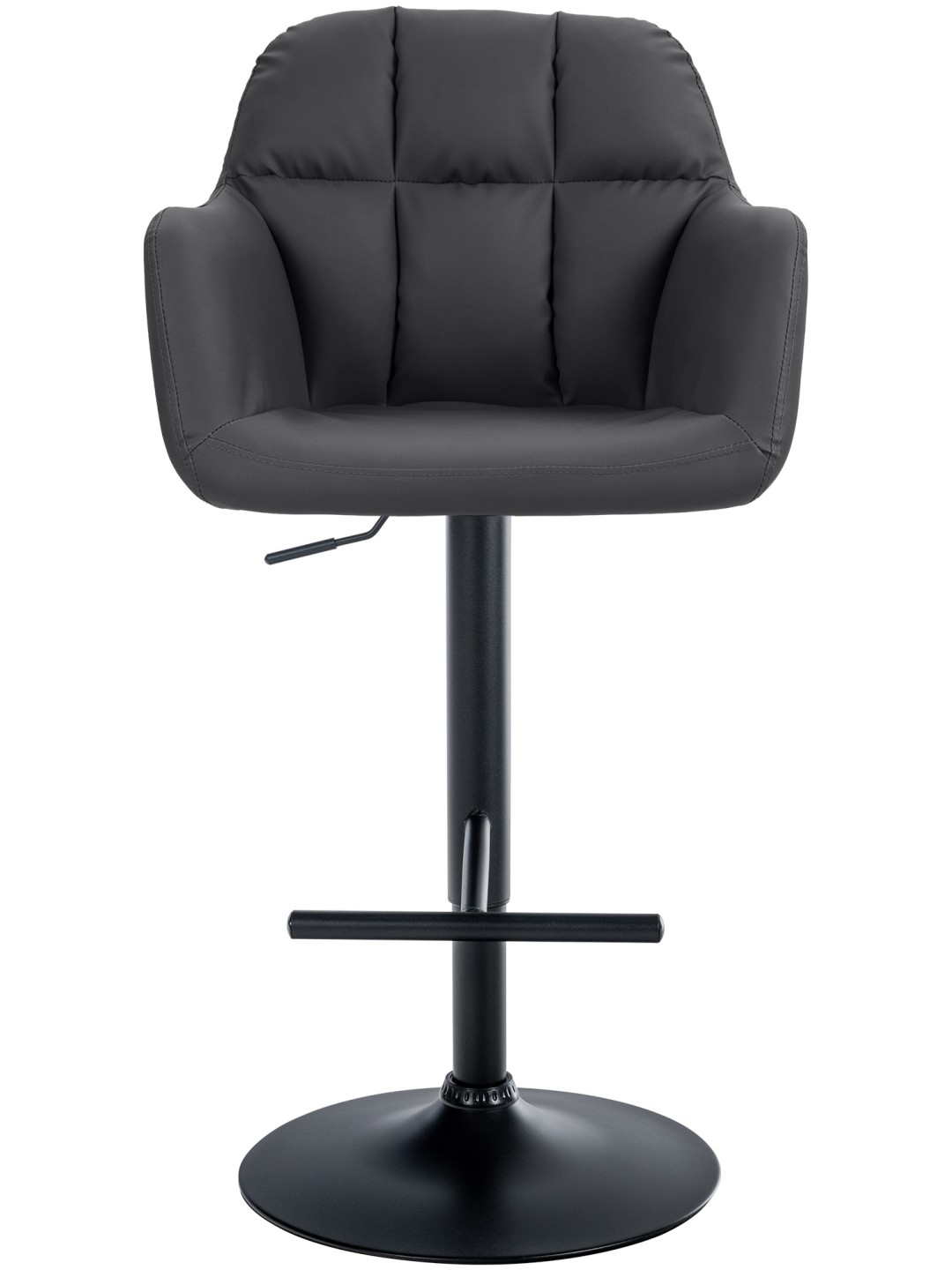 Barstol Natoma imiteret læder, sort