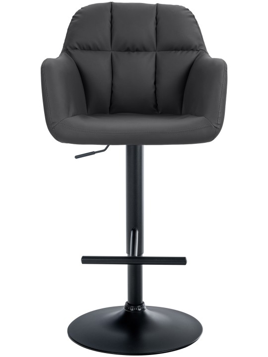 Barstol Natoma imiteret læder, sort