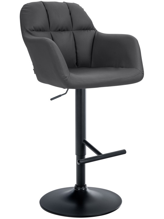 Barstol Natoma imiteret læder, sort