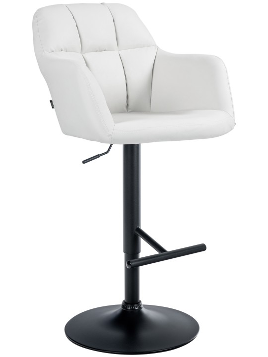 Barstol Natoma imiteret læder, hvid Barstol Natoma imiteret læder, hvid