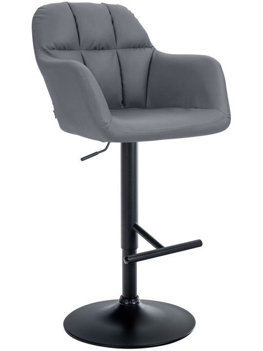 Barstol Natoma imiteret læder, grå Barstol Natoma imiteret læder, grå